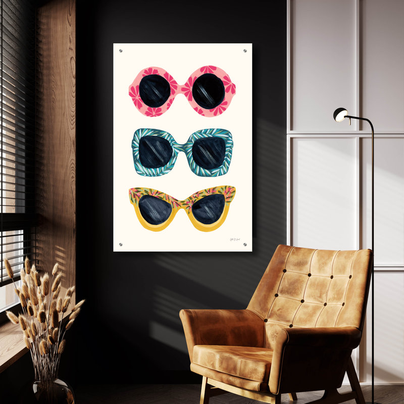 Art mural en verre Ebern Designs, H 36 po x l 24 po x P 0,2 po