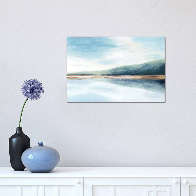 By The Water II par Eva Watts - Estampe numérique sur toile tendue avec châssis, H 12 po x l 18 po x 1,5 po