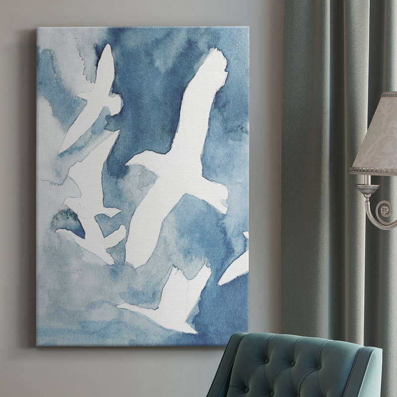 - Peinture sur toile tendue, H 18 po x l 12 po x P 1 po
