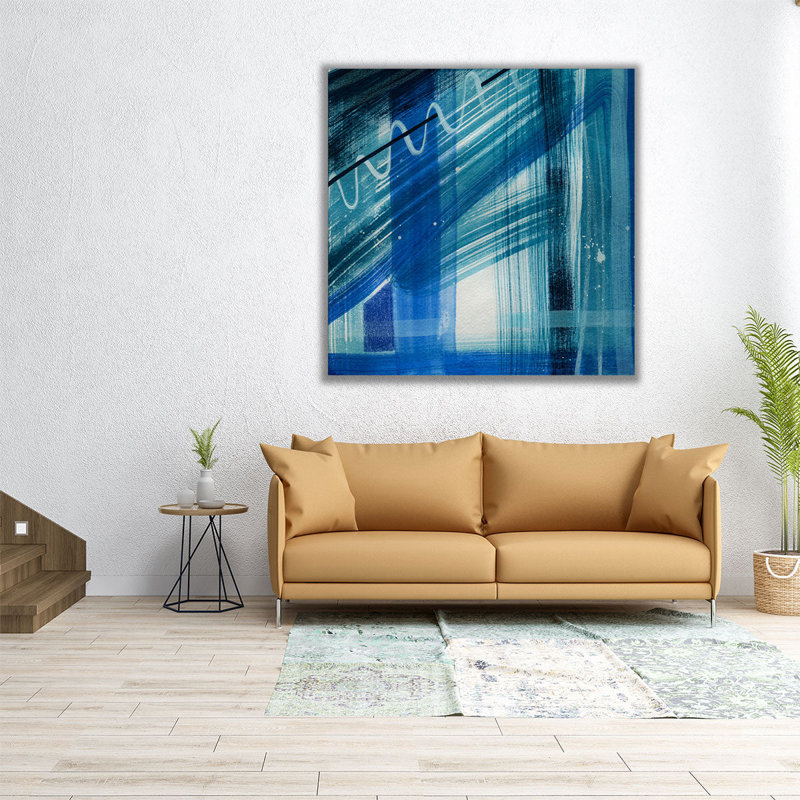 Blue Belle I - Canvas Print Wall Art, 12" H x 12" W