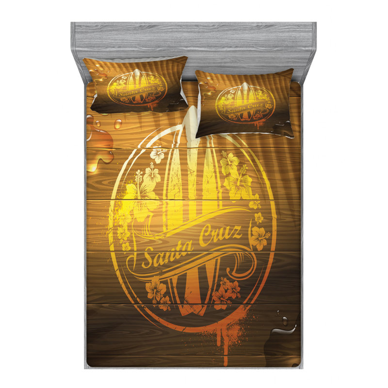 Microfiber Sheet Set, Queen Sheet Set with Fitted Sheet