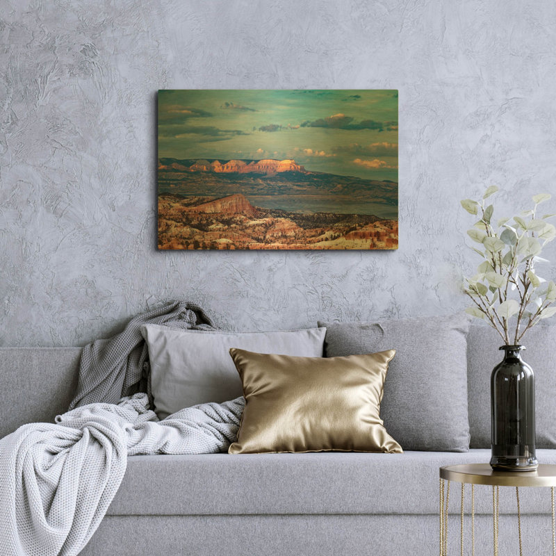 « Dernière lueur » par Shawn/Corinne Severn, tableau mural en métal doré, 91,4 cm x 61 cm, 36 po x 24 po