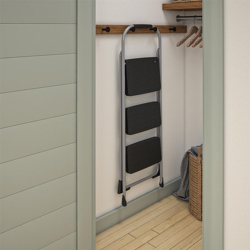 3 - Step Steel Lightweight Folding Step Ladder