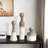 Set Of 3 11/16/21" Calista Cream Glaze Bottles