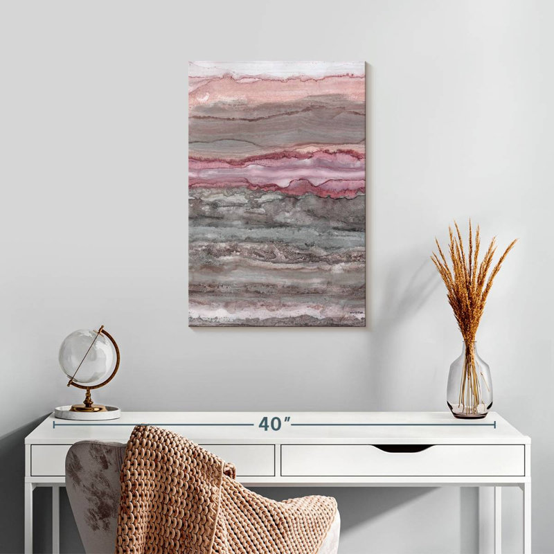 Avery Rose Quartz Quarry, 24" H x 16" W