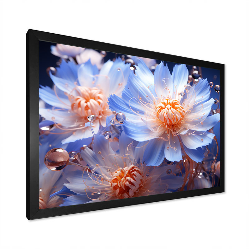 Impression sur toile Dreamy Mauve, H 30 po x l 40 po x P 1,5 po, Cadre simple noir
