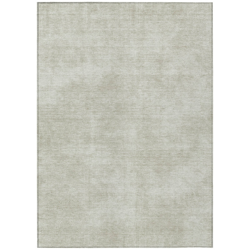 Tapis beige lavable intérieur / extérieur 9 pi x 12 pi HomeRoots