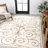 Skillern Classic Cottage Filigree Scroll Reversible Machine-Washable Cream/Terra Indoor/Outdoor Rug-2121265476