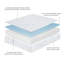 Matelas en mousse viscoélastique double couche 8 pouces avec housse infusée de bambou-1231828854