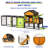 Extendable Chicken Coops, Solid Wood Farmhouse Poultry House for Backyard