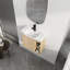Meuble-lavabo mural 24 po avec lavabo en céramique blanche et porte à fermeture en douceur-904810762-904810761