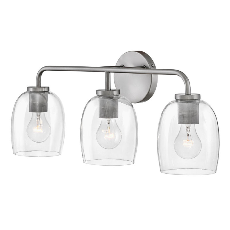 Attamore 3 - Light Dimmable Vanity Light, Silver
