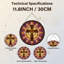 Panneau de vitrail 12 "H Cross Radiance-989506444