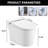 Led Display Smart Toilet With Night , Heated Seat, Self-Cleaning Nozzle, Foot Sensor, Remote Control Sensor Bidet , Control,