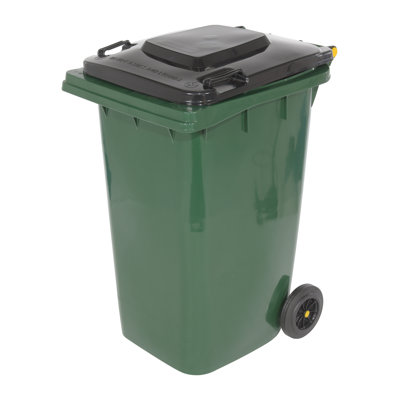 Plastic Manual Lift Outdoor Trash & Recycling Bin - 95 Gallons