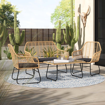 Martika 4 Seater Rattan Conversation Set