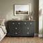 Commode double 6 tiroirs l 46,1 po Bhure-93594503