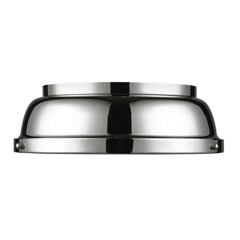 Calico Steel Flush Mount, Chrome, Chrome