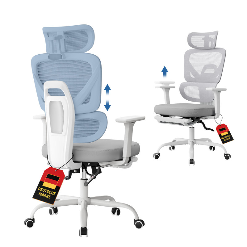 Foam Padding Office Chair, Alloy Grey