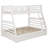 White 2-drawers Twin Over Full Bunk Bed