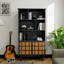 Bibliothèque avec armoire, bibliothèque avec portes et miel