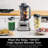 Ninja® TWISTi Blender DUO, High-Speed 1600 WP Smoothie Maker & Nutrient Extractor, 5 Functions, 34-oz. Pitcher & (2) To-Go Cups