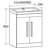 Whitfield 600mm Single Bathroom Vanity with Integrated Ceramic Basin