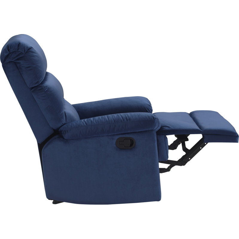 ClickDecor Davis Recliner Chair, Blue