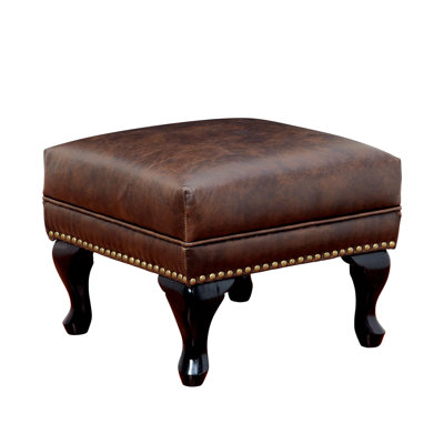 Marjorie  Faux Leather Ottoman