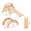 Ensemble triangulaire Pikler, aire de jeu pour enfants, rampe et arche, ensemble d'escalade pour enfants en bas âge 5 en 1 Montessori