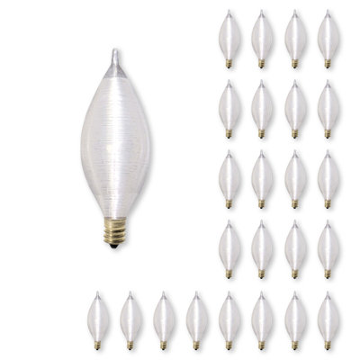 25 Watt C11 E12/Candelabra Dimmable Incandescent Bulb