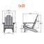 Chaise Adirondack en plastique Rialto-847293972