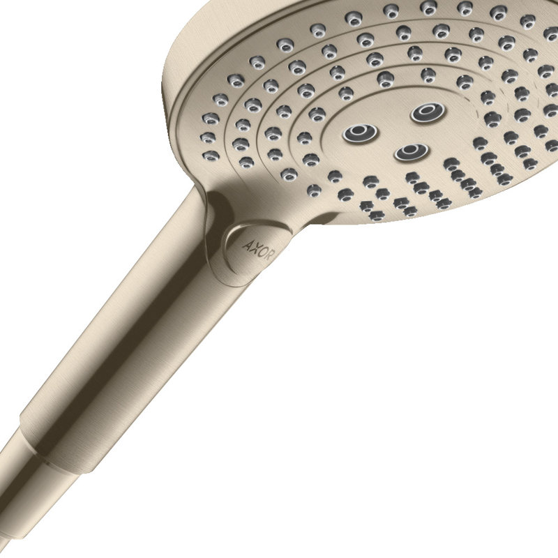 Showersolutions Rain Handheld Shower Head, Brushed Nickel