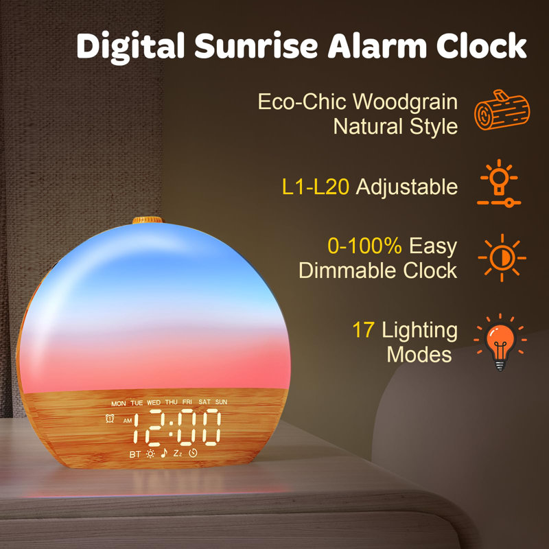 Réveil matin avec réveil Sunrise
