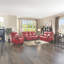 Élégant canapé inclinable contemporain rouge-2081179621