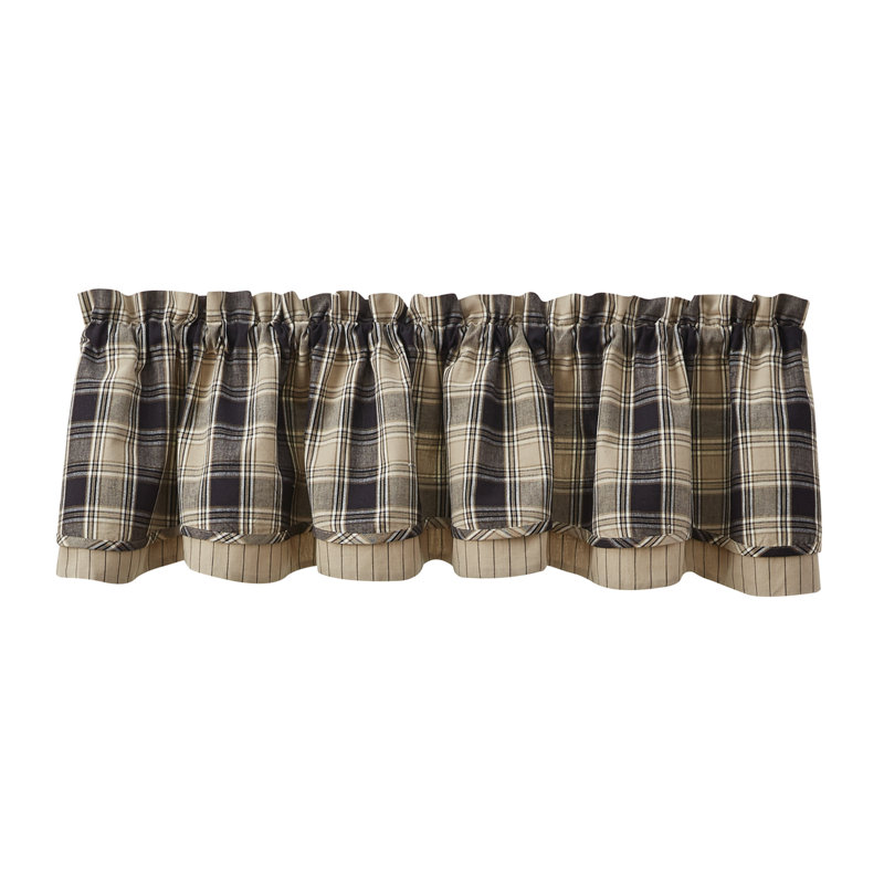  Soapstone Lined Layered Valance 16"L