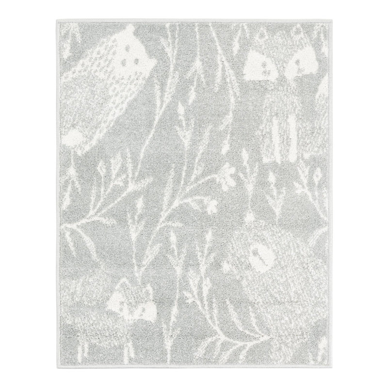 Whimsy Machine Woven Polypropylene Plastic Rug, Rectangle 2'2" x 2'11"
