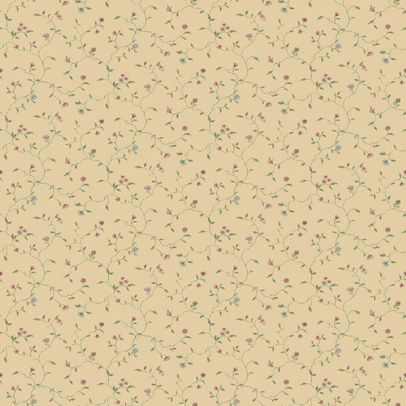 Schofield 10m x 53cm Matte Wallpaper Roll, Pink/Beige