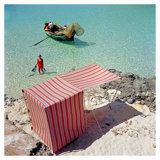 Marietine Birnie, Blau Lagoon Print by Slim Aarons