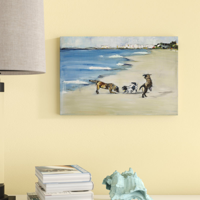Chiens? «Play by Tori Campisi», reproduction sur toile tendue, H 40 po x l 60 po x 1,5 po