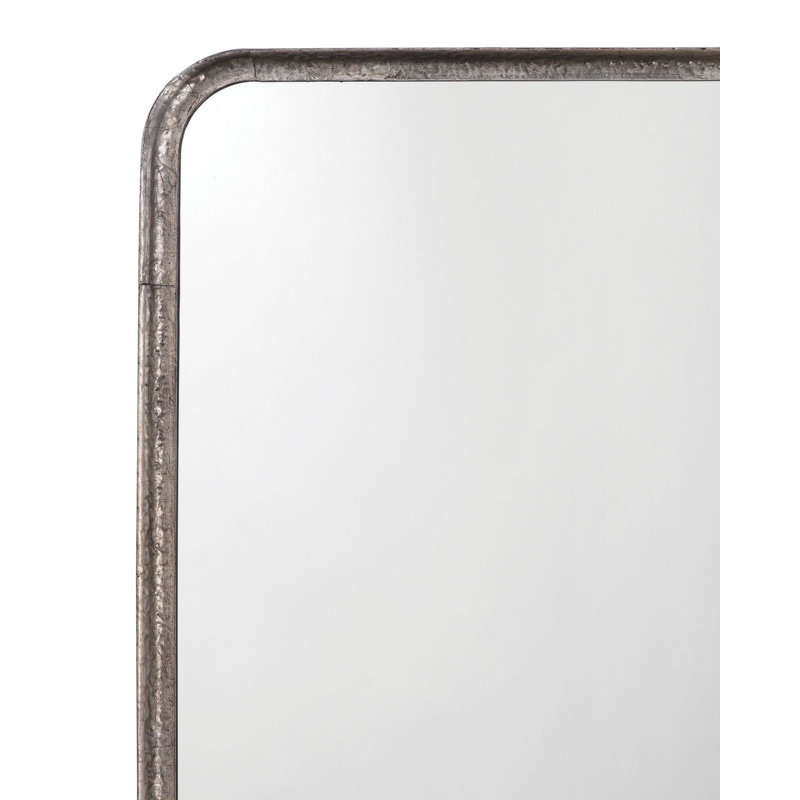 Principle Metal Wall Mirror, Silver