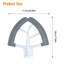 Fouet à bord flexible pour accessoire de mélangeur compatible avec KitchenAid, s'adapte aux bols de robot pâtissier à tête inclinable de 4,5/5 pintes, fouet à bords en silicone