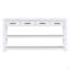 Élégante console avec 4 tiroirs et 2 tablettes, idéale pour les vestibules et les salons.-900852075