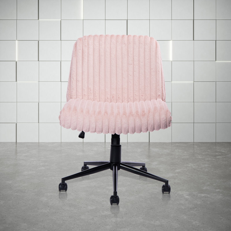 Fauteuil de jeu rotatif réglable rose Jettine