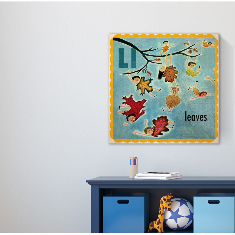 «Leaves», reproduction sur toile tendue, H 32 po x l 32 po x P 1,5 po