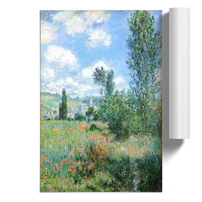 View of Vetheuil by Claude Monet - Frameless Print