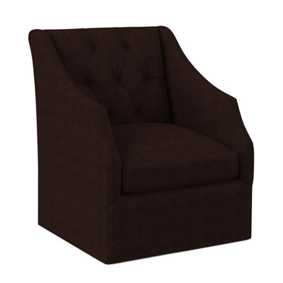 Chaise pivotante à dossier capitonné Claudette