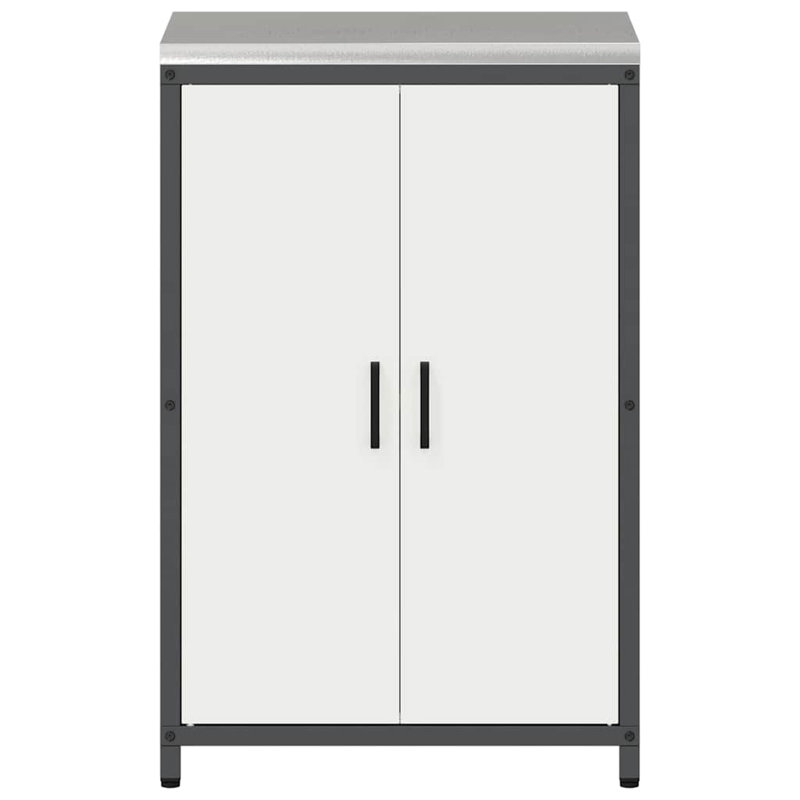 Storage Kitchen Cabinet Set, 92cm H x 60cm W x 50cm D, White