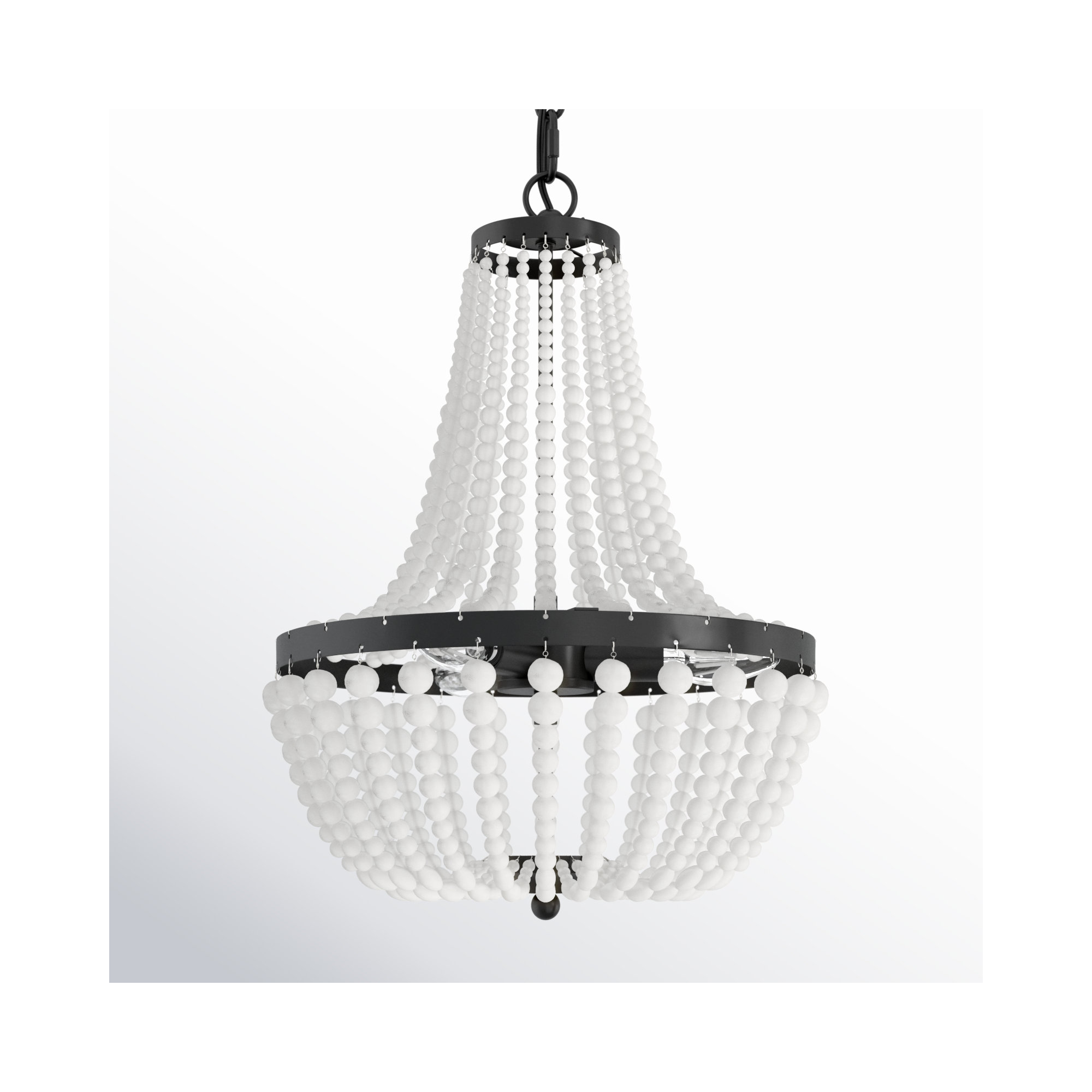 Conway 3 - Light Dimmable Empire Chandelier, Matte Black