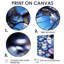 Indigo Agate Stones - Art mural marbre-647717498-647717478